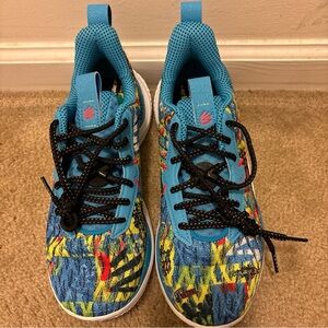 Nike Kids Blue Multicolor Athletic Shoes